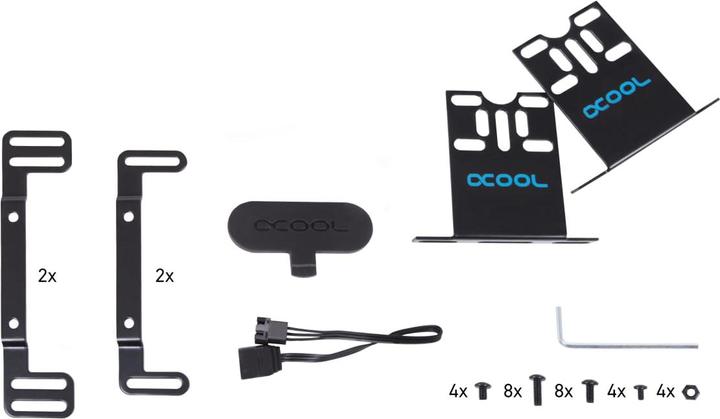 Actual product image Alphacool PUM Core 100 Aurora D5/VPP acetal/acrylic expansion tank with VPP655 PWM pump