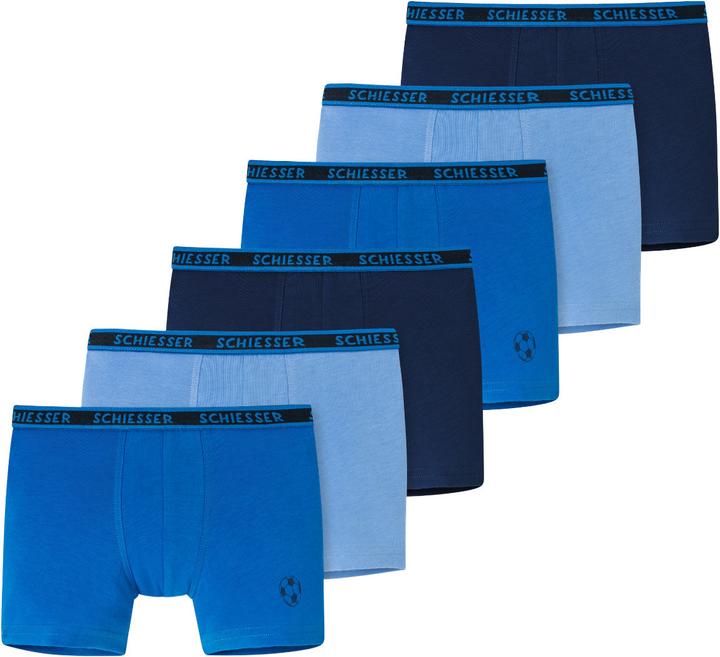Produktbild Schiesser 6er Pack Kids Boys 95/5 Organic Cotton Shorts / Pants (128, 6er Pack)