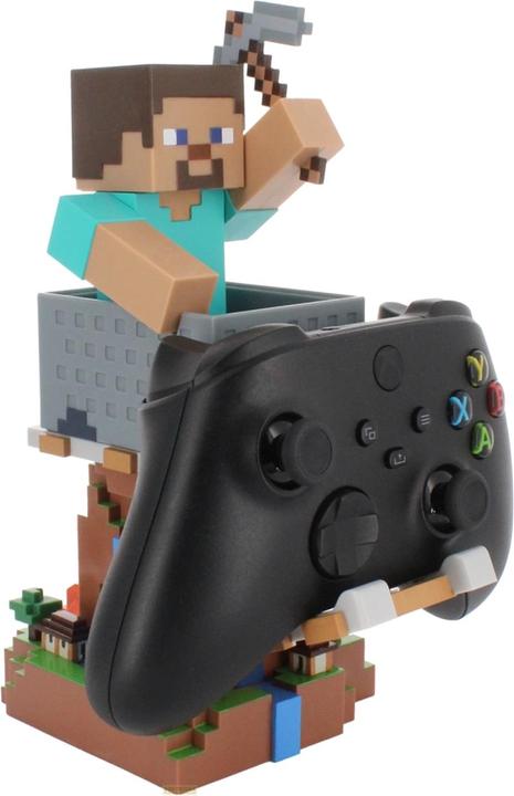 Actual product image Exquisite Gaming Cable Guys R.E.S.T - Minecraft - Steve Support pour Téléphone et Manette (PS5)