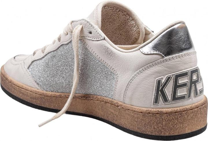 Produktbild Golden Goose ballstar in nappa and glitter natural and silver color (37)