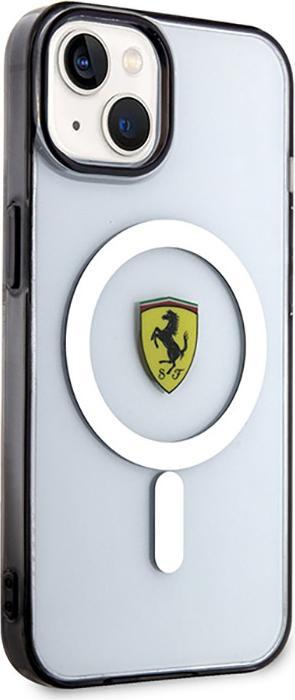 Actual product image Ferrari FEHMP14MURKT iPhone 14 Plus 6.7" clear/transparent hardcase Outline Magsafe (Apple iPhone 14 Plus)
