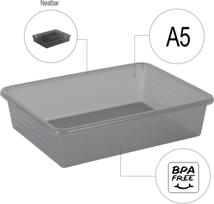 Immagine prodotto Rotho Linus (19,5 x 6 x 25,5 cm, 0 l)