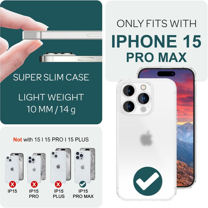 Produktbild Nalia Extrem Dünnes 0,3mm Mattes Hardcase (Apple iPhone 15 Pro Max)