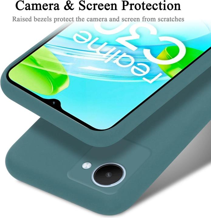 Immagine prodotto Cadorabo Custodia in silicone liquido TPU per Realme C30 / Narzo 50i PRIME (Realme Narzo 50i Prime, Nokia C30)
