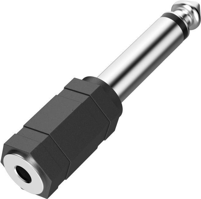 Image du produit Hama Adaptateur audio, fiche jack 3,5 mm mono - fiche jack 6,3 mm mono