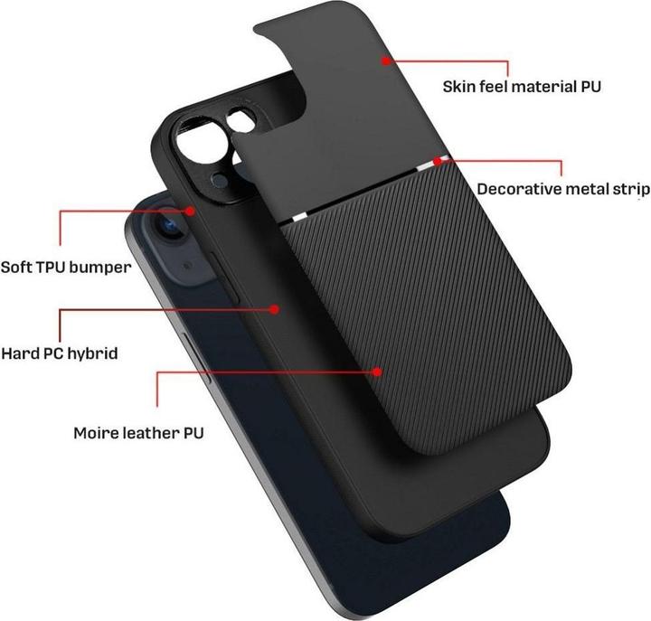 Actual product image Forcell Other OEM NOBLE Case for IPHONE 16 black (Apple iPhone 16)