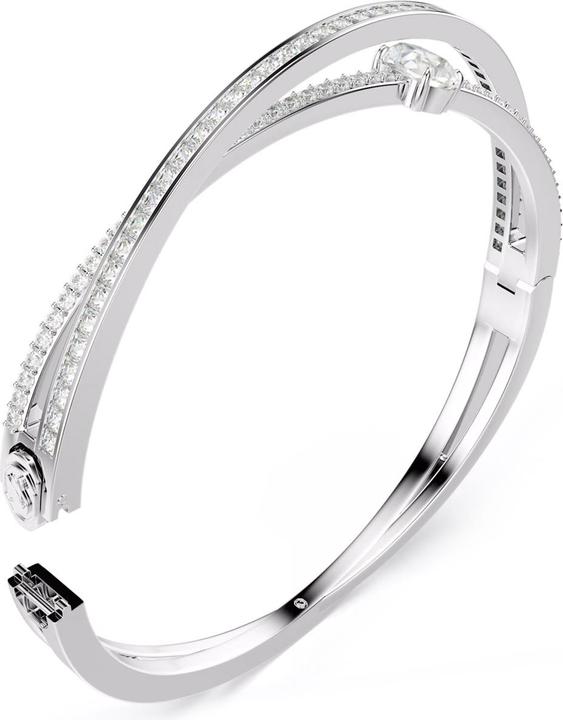 Image du produit Swarovski Hyperbola Bracelet-jonc Diverses coupes Blanc (17.50 cm, Métal Swarovski)