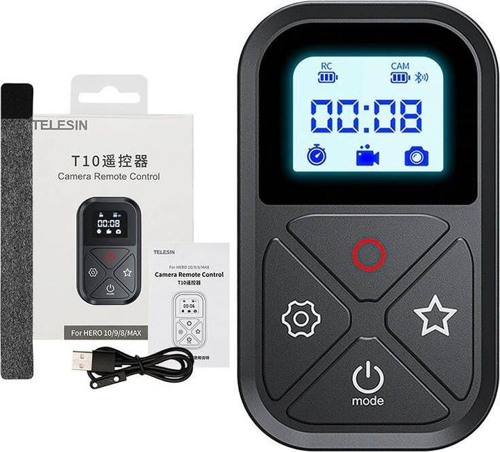 Actual product image Telesin Remote control for GoPro (GP-RMT-T10) (Hero 8, Hero 9, Hero 10)