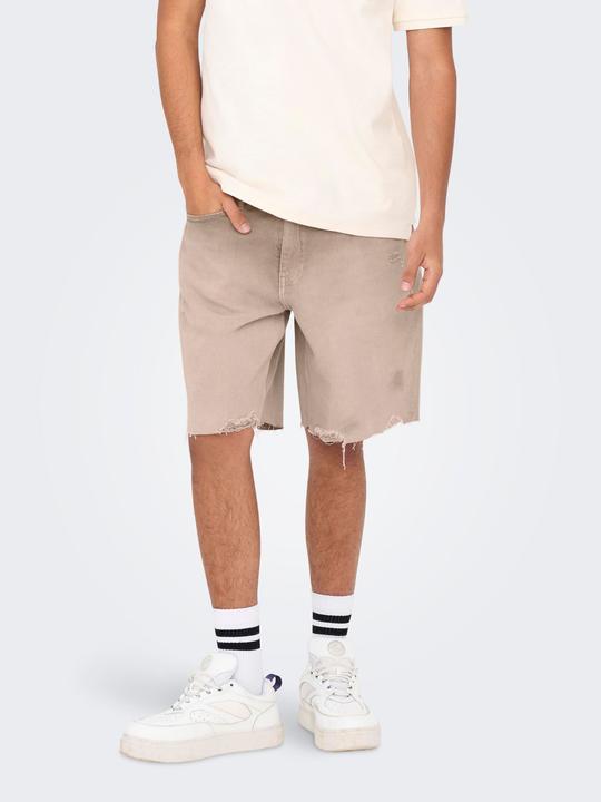 Produktbild Only & Sons Gerade geschnitten Mittlere Taille Shorts Jeans-Shorts (M)