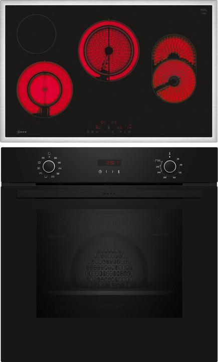 Actual product image Neff Oven set, built-in, B2CCG6AK3 + T18SDH9L0, oven, electric hob, BX48PB0