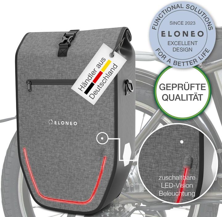 Image du produit Eloneo Sacoche de vélo pour ordinateur portable (28 l, Sacoches)