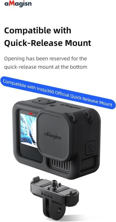 Produktbild aMagisn Silikon Schutzhülle mit Linsenschutz (GoPro Hero 13)