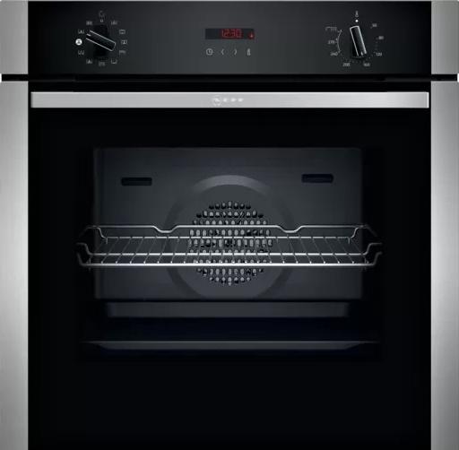 Produktbild Neff N 30, Einbau-Backofen mit Dampfunterstützung, 60 x 60 cm, Edelstahl, B2AVG6AN0
