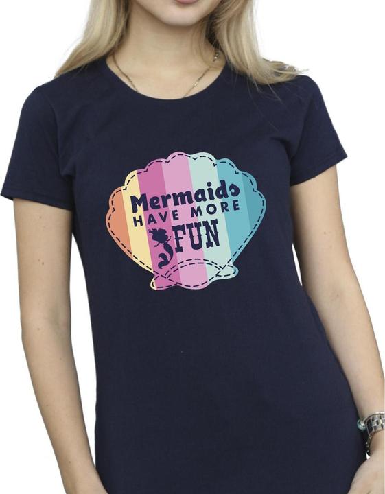 Actual product image Disney Womens/Ladies The Little Mermaid Fun Cotton T-Shirt (XXL)