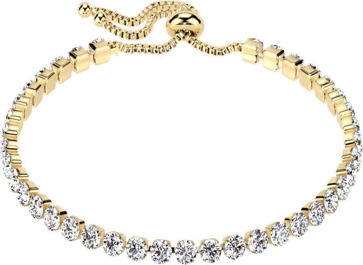 Produktbild Star Piercing Kette Verstellbar vergoldet mit Kristallen silber (Chirurgenstahl 316L)