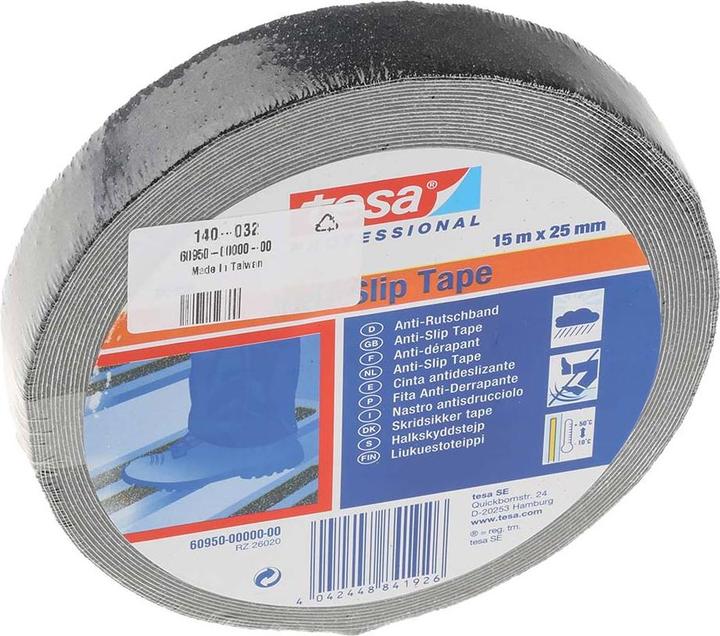 Actual product image tesa Anti-Rutsch Klebenband,15 x 25mm,schwarz (25 mm)