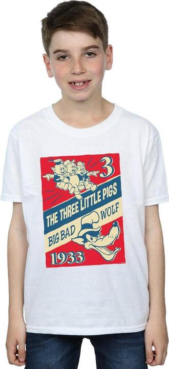 Immagine prodotto Disney Three Little Pigs And The Big Bad Wolf Maglietta Ragazzi (152, 158)