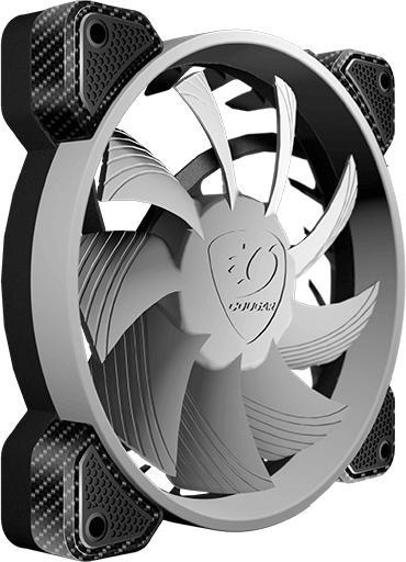 Actual product image Cougar Gaming VORTEX RGB SPB 120 Cooling Fan Computer Case Cooler 12 cm Black
