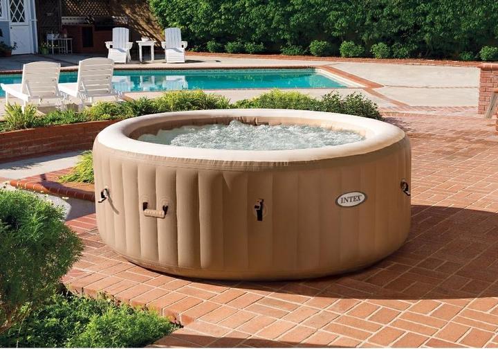 Produktbild Intex PureSpa Bubble Massage Aufblasbarer Whirlpool Ø196 x 71 cm - Sahara Tan