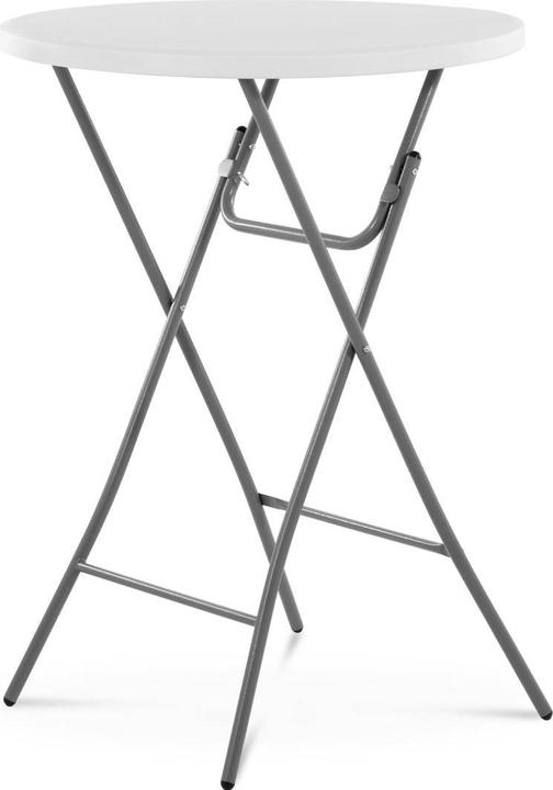 Royal Catering Folding Bar Table - ⌀ 800 x 1,100 mm - - 100 kg - indoor/outdoor - White (80 x 80 cm)