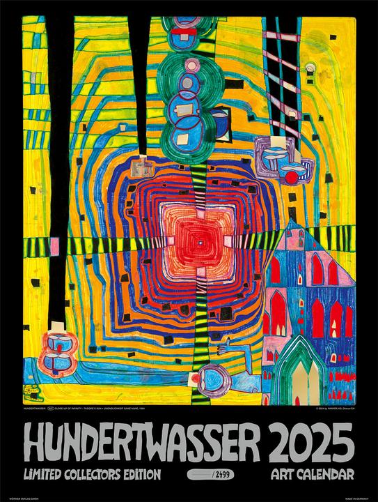 Produktbild Grosser Hundertwasser Art Calendar 2025 (Deutsch)