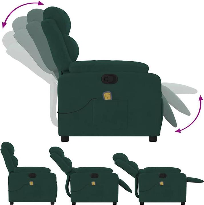 Image du produit VidaXL Fauteuil de massage en velours