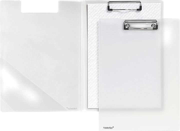 Actual product image Foldersys Clipboard folder A4, clip with plastic corners, triangular clear pocket inside, choice of colours
