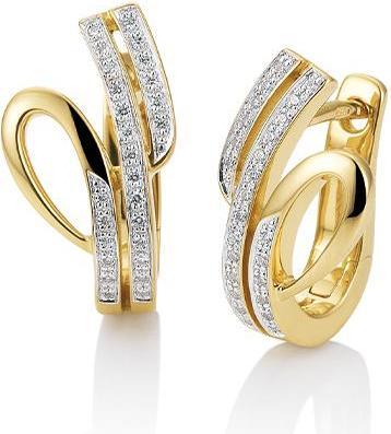 Image du produit Breuning BIJOUX DE L'OREILLE - BRILLE. 0,156 Ct. H/si (Or 750/18 K)