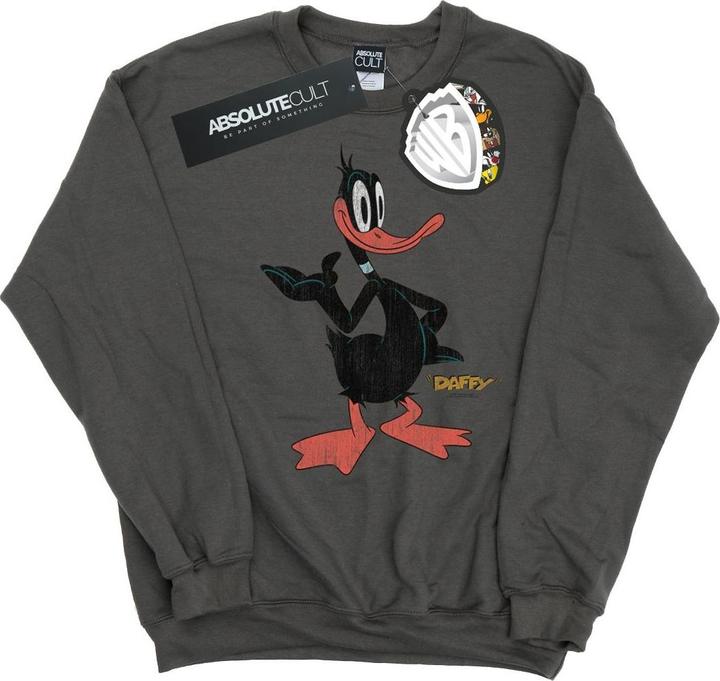Looney Tunes Daffy Duck Distressed Sweatshirt (XL)