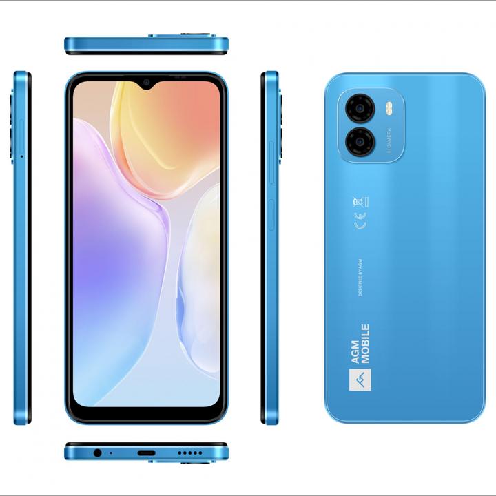 Actual product image AGM NOTE N1 8/128GB VIVID BLUE (128 GB, Blue, 6.52", Dual SIM, 50 Mpx)