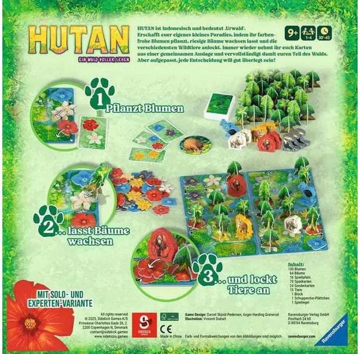 Actual product image Ravensburger 24747 HUTAN - tactical game for the whole family, for 1-4 people aged 8 and over (German)