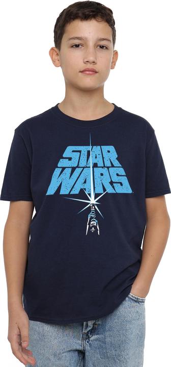 Image du produit Star Wars T-Shirt enfant/enfant avec logo sabre laser (152, 158)