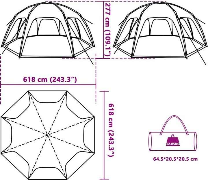 Produktbild VidaXL Randee (618 cm, 618 cm)