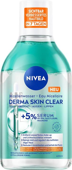 Produktbild NIVEA Derma Skin Clear Mizellenwasser (Mizellenwasser, 400 ml)