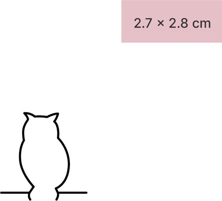 Image du produit minink Tatouage temporaire - Hibou minimaliste