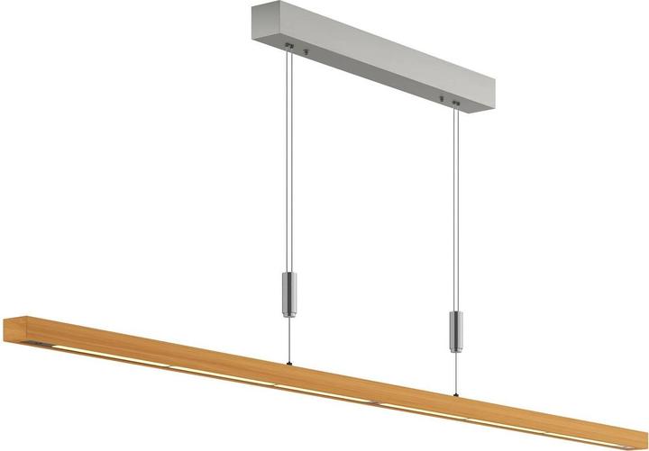 Image du produit Lucande Nora Lampe à suspendre Chêne/Nickel (3800 lm)