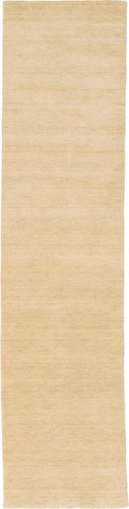 Produktbild Pergamon Wolle Natur Teppich Läufer Gabbeh Maya Einfarbig (90 x 160 cm)