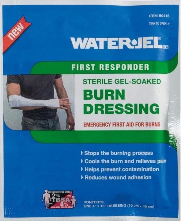 WaterJel HA First Responder Kompresse 10x40,5cm