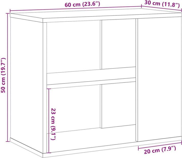 Immagine prodotto VidaXL Beistellschrank -Optik (60 x 30 x 50 cm)