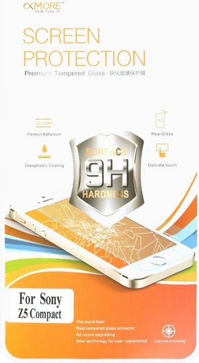 Actual product image Okmore 9H screen protector glass Sony Z5 Compact (1 Piece, Sony Xperia Z5 Compact)