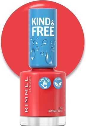 Image du produit Rimmel London RIMMEL Kind &amp  Free Clean Nail Polish lakier do paznokci 155 Sunset Soar 8ml (155 Sunset Soar, Vernis couleur)