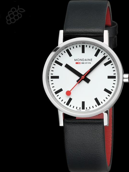 Produktbild Mondaine Classic - Vegan poliert (Analoguhr, Swiss Made, 36 mm)
