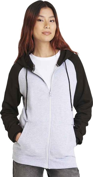 Actual product image Awdis Womens/Ladies Full Zip Baseball Hoodie (M)