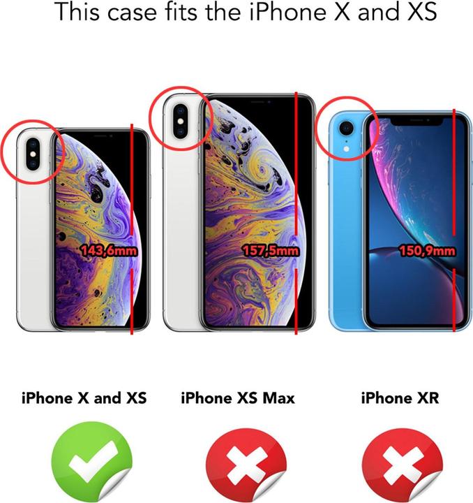 Actual product image Nalia Slim Case (Apple iPhone X, Apple iPhone XS)
