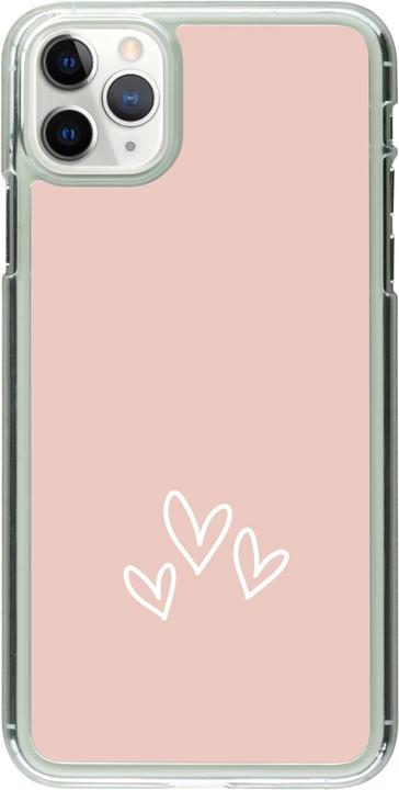 Immagine prodotto PhoneLook Copertina trasparente San Valentino 2023 tre cuori minimalisti (Apple iPhone 11 Pro Max)