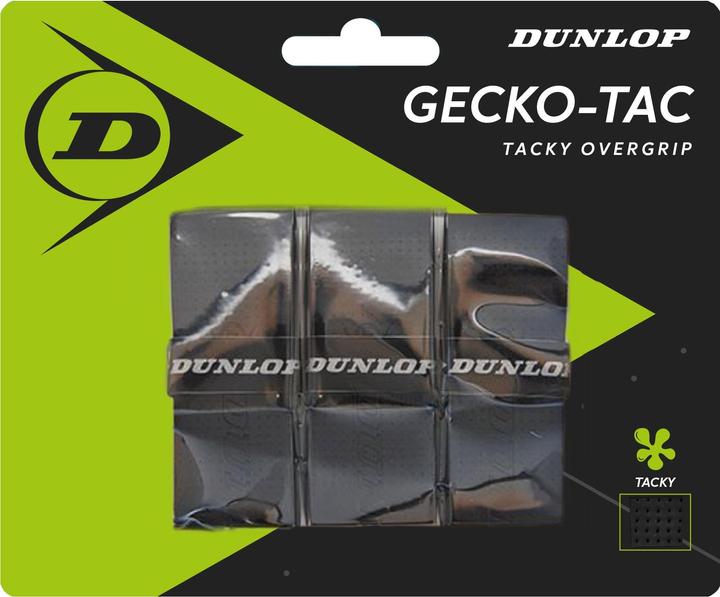 Produktbild Dunlop Raketen oben. Wicklung GECKO-TAC 3 Stk. Schwarz
