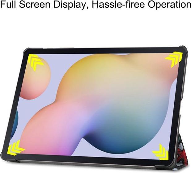 Actual product image MU Style Triple folding cover with pattern (Galaxy Tab S7+)