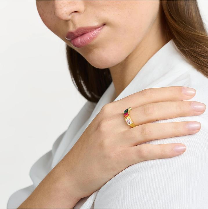 Produktbild Thomas Sabo Ring bunte Steine gold (52, 925 Silber)