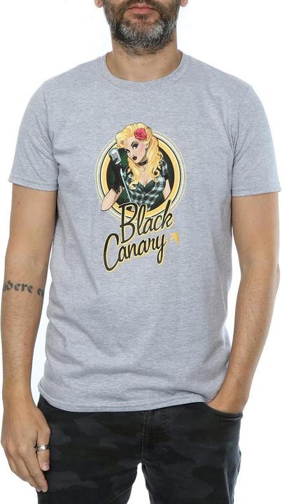 Image du produit Universal Textiles Mens Black Canary Badge Heather T-Shirt (XXL)