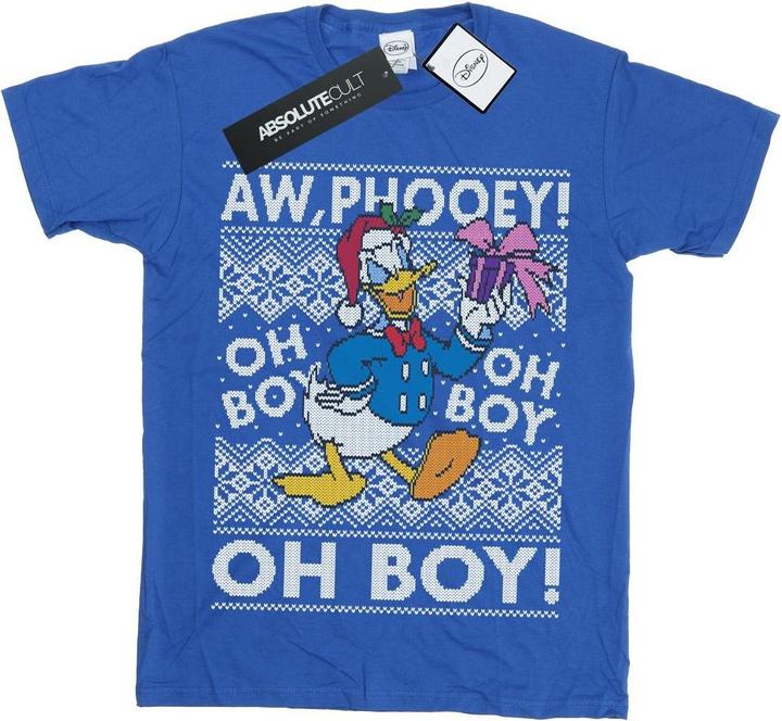 Immagine prodotto Disney Donald Duck Christmas Fair Isle Maglietta Ragazzi (116)